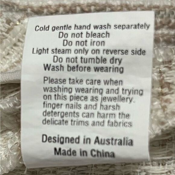 Elliatt Bliss Tweed Shorts in Maize Premium Australian Designer Size Medium - Picture 10 of 12